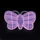 Recipientes de almacenamiento de abalorios de plástico de la mariposa(X-CON-Q023-14A)-2