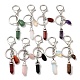 Natural & Synthetic Mixed Gemstone Keychain(KEYC-M022-05)-1