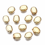 CCB Plastic Beads, for DIY Jewelry Making, Oval, Light Gold, 8.5x7x4mm, Hole: 1.2mm, about 2900pcs/500g(CCB-N003-78LG)
