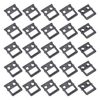 Alloy Picture Hook Hangers, for Picture Frame, Gunmetal, 27x26x3.5mm, Hole: 5.5mm & 8.8x17mm