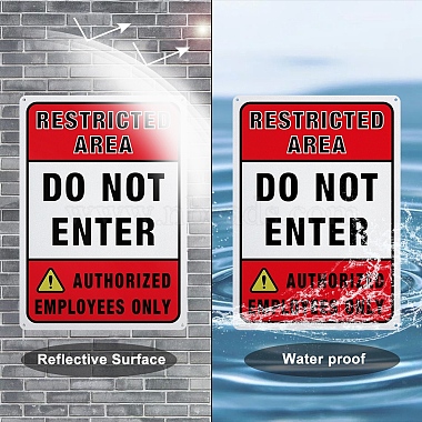 UV Protected & Waterproof Aluminum Warning Signs(AJEW-GL0001-05C-02)-5