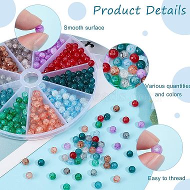 460Pcs 10 Colors Imitation Jade Glass Beads Strands(DGLA-NB0001-04)-4