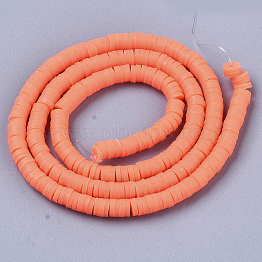 Chapelets de perle en pâte polymère manuel(CLAY-S094-4mm-A05)-2