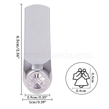 鉄の金属切手(AJEW-BC0005-39J)-2