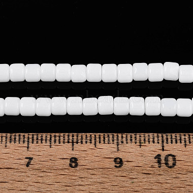 Opaque Solid Color Glass Beads Strands(GLAA-N065-4x4mm-C01)-4