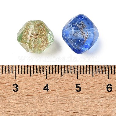 Handmade Gold Sand Lampwork Beads(LAMP-F047-05)-3