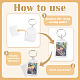 20Pcs Acrylic Photo Frame Keychains(KEYC-TA0004-82)-6