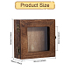 квадратный деревянный витринный шкаф для насекомых с белой циновкой из пеноматериала eva внутри(CON-WH0086-103A)-2