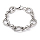304 Stainless Steel Round Link Chain Bracelets(BJEW-I293-01P)-1
