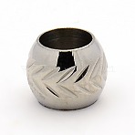 Tarnish Resistant 201 Stainless Steel Beads, Large Hole Column Beads, Stainless Steel Color, 8x10mm, Hole: 6mm(STAS-M003-24P)