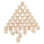 Unfinished Beech Wood Round Pillars, Column Wood Beads, No Hole, for Kids Painting Craft, Moccasin, 20x20mm(DIY-WH0349-08)