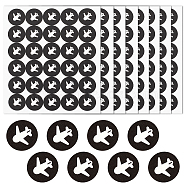 Customized Round Dot PVC Decorative Stickers, Waterproof Self-Adhesive Decals for Daily Plan, DIY Scrapbooking, Plane Pattern, 100x85mm, Sticker: 12.5x12.5mm(DIY-WH0423-011)