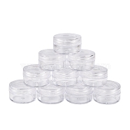 Plastic Bead Storage Containers, Column, Clear, 3x1.8cm, Capacity: 5ml(0.17 fl. oz)(C088Y)