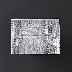 Clear Acrylic Soap Stamps with Big Handles, DIY Soap Molds Supplies, Word, 57x30x41mm(DIY-XCP0003-88B)