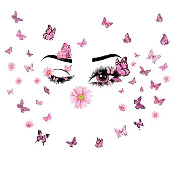 PVC Wall Stickers, Wall Decoration, Butterfly Pattern, 900x390mm