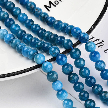 Natural Apatite Beads Strands(G-S150-18-6mm)-4