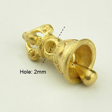 Brass Buddhist Bell Beads(KK-K057-G)-2