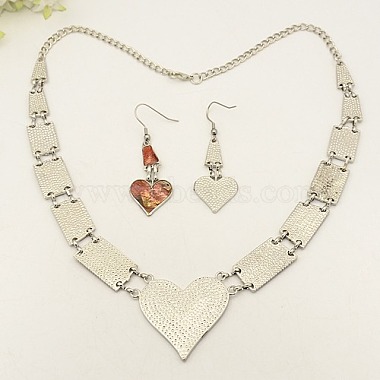 Fashionable Paua Shell/Abalone Shell Jewelry Sets(SJEW-G012-01)-4