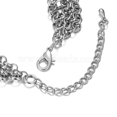 Alloy Chain Choker Necklaces(NJEW-P145)-4