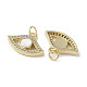 Brass Micro Pave Cubic Zirconia Charms(KK-G485-33A-G)-2