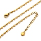 304 Stainless Steel Rice Chain Necklaces(NJEW-Z057-06G)-4