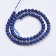 Natural Lapis Lazuli(Filled Color Glue) Beads Strands(G-K269-01-6mm)-2