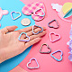 12Pcs Spray Paint Alloy Spring Gate Rings(FIND-TA0010-91)-6