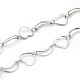 201 Stainless Steel Moon & Heart Link Chains(CHS-F015-02P-1)-1