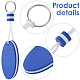 10Pcs Iron Plastic Keychains(KEYC-GF0001-27B)-6