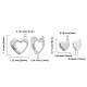 8Pcs 4 Styles Hollow Heart with Word(STAS-CJ0001-223)-2
