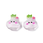 Opaque Ten kinds of Resin Vegetable Cabochons, Vegetables, 7x6.5x3mm(CRES-R459-01A)