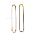 Ion Plating(IP) 304 Stainless Steel Linking Rings, Oval, Real 18K Gold Plated, 30x5x1mm, Inner Diameter: 27.5x3mm(X-STAS-C114-10G)