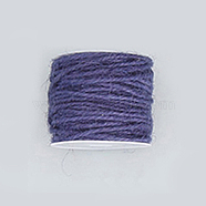 Jute Cord, Jute String, Jute Twine, for Jewelry Making, Mauve, 2mm, about 54.68 yards(50m)/roll(OCOR-WH0002-A-09)