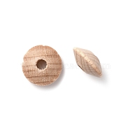 Beech Wood Beads, Rondelle, BurlyWood, 12.5x6mm, Hole: 3.5mm(WOOD-WH0120-05A)