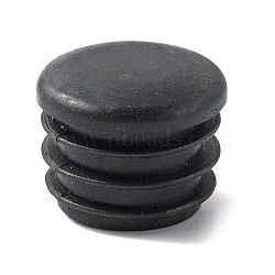 Plastic Furniture End Caps, Metal Chair Leg Inserts Plug, Round Tube Inserts, Chair Leg Glide Protectors, Column, Black, 25x21mm(FIND-WH0050-38)