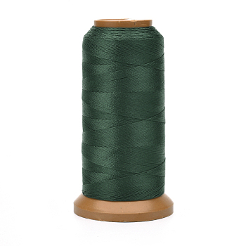 Polyester Threads, for Jewelry Making, Dark Green, 0.12mm, about 1640.41 yards(1500m)/roll