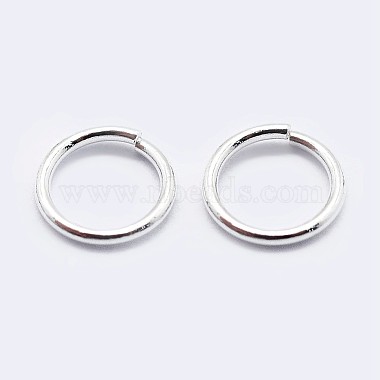 925 Sterling Silver Open Jump Rings(X-STER-F036-02S-1x7mm)-2