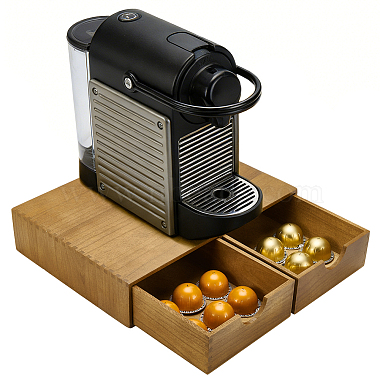 Desktop Wood File Storage Boxes with Double Drawer(CON-WH0089-267)-1