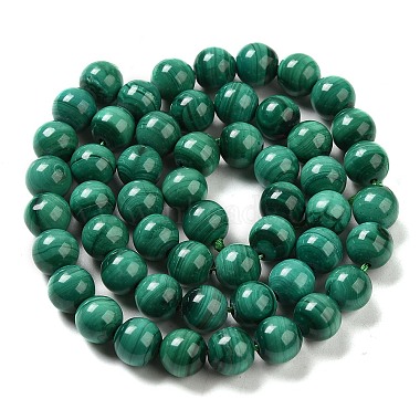Chapelets de perles en malachite naturelle(G-F571-27A1-7mm)-2