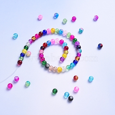 Spray Painted Crackle Glass Beads(CCG-YW0001-02-8mm)-3