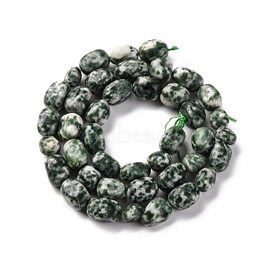 Natural Green Spot Jasper Beads Strands(G-G146-A26-01)-3