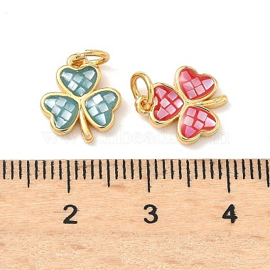 Brass Enamel Pendants(KK-H534-13G)-3