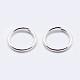 925 Sterling Silver Open Jump Rings(X-STER-F036-02S-1x7mm)-2