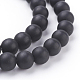 Synthetic Black Stone Beads Strands(G508-1)-3