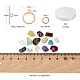 DIY Mixed Stone Chip Beads Bracelets Making Kits(DIY-FS0002-17)-2