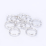 Tibetan Style Linking Rings, Circle Frames, Lead Free and Nickel Free, Antique Silver Color, 22x1.5mm, about 18.5mm inner diameter(PALLOY-A017-AS-FF)