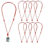 30Pcs Waxed Polyester Cord Necklaces Making, with 304 Stainless Steel Jump Rings, FireBrick, 13.78~26.38 inch(35~67cm)(NJEW-YW00015-02)