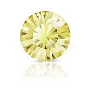 Preciosa&reg MAXIMA Crystal Round Stones, Czech Crystal, Dura Foiling, Round(431 11 615 Chaton), 80250 Acid Yellow, SS12/PP24(3~3.2mm)(Y-PRC-RBSS12-80250)