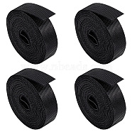 Nylon Hook and Loop Strap, Reusable Wires Cords Management Organizer Ties, Fastening Tape, Black, 15x1.2mm(DIY-WH0292-32)