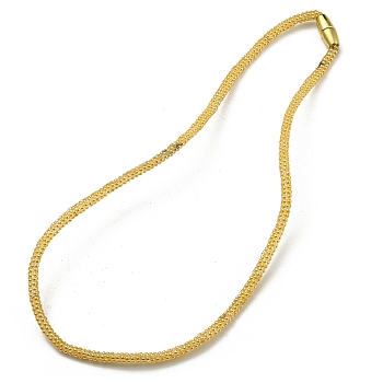 Rhinestone Tennis Necklace, with Brass Magnetic Clasp, Crystal, 46.5x0.4cm